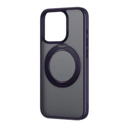 Telefonetui Baseus SkyRing Magnetic med stativ til iP 14 Pro Max + hærdet glas og rengøringssæt (lilla)