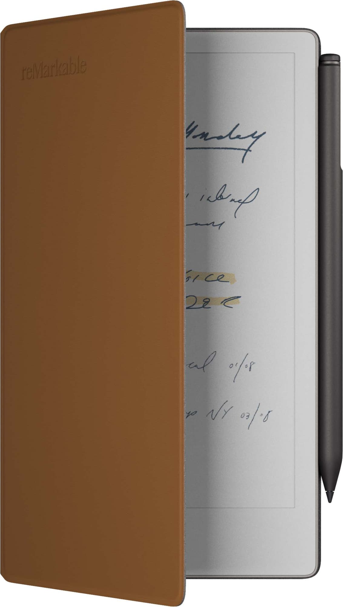 Remarkable Paperpro Move reMarkable Paper Pro Move Premium Leather Book Folio (brun) - Elkjøp