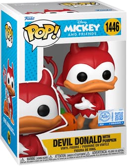 Funko POP Disney m/Chase actionfigur (Devil Donald with Pumpkin)