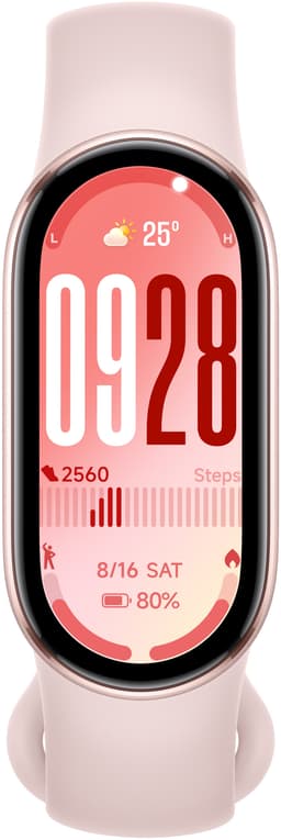 Xiaomi Smart Band 10 aktivitetsarmband (rosa)
