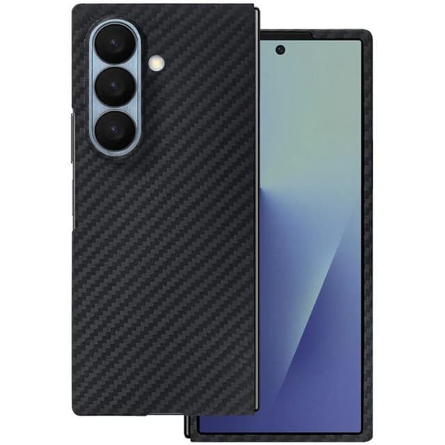 1500D Aramid Kulfiber cover til Samsung Galaxy Z Fold 8 Ultra - Sort