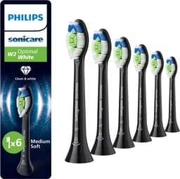 Philips Sonicare W2 Optimal tandbørstehoved HX6066/88 (sort)