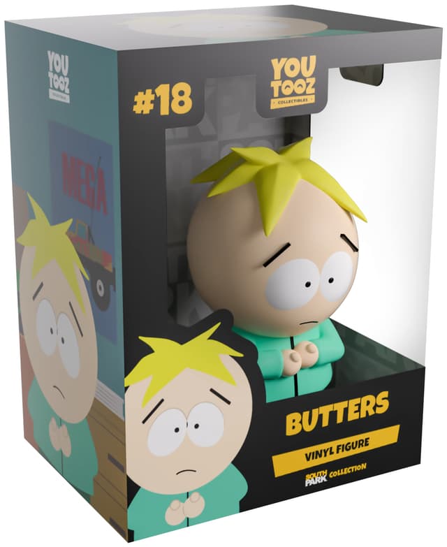 Butters South Park vinylfigur, 4,5", samlarvänlig, numrerad med äkthet