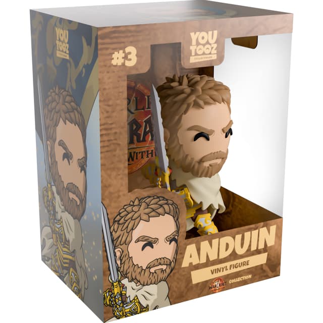 YouTooz WoW Anduin (12 cm) med rustning & vapen, för fans.