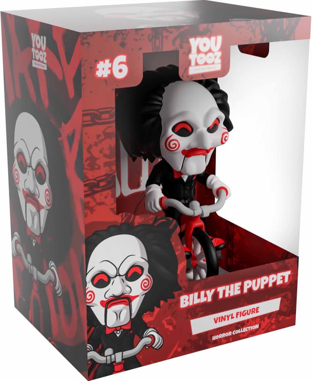 YouTooz's detailed Billy the Puppet SAW figure, a must for fans.