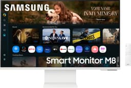 Samsung Smart M8 32" skjerm (hvit)