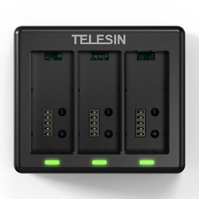 TELESIN S0-BCG-1 För GoPro Hero 13 Batteriladdningsdockningsbas 3 Laddningsbox