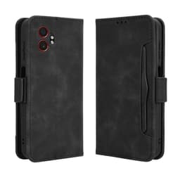Til Samsung Galaxy XCover7 Pro Etui Telefonpung med Flere Kortlommer - Sort