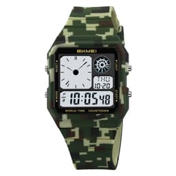 SKMEI Digital Elektronisk Armbandsklocka Klocka Bakgrundsbelysning - Kamouflage