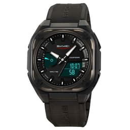 SKMEI Digital Elektronisk Armbandsklocka Klocka 50M Vattentät -Transparent Svart