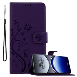 Oppo Find X8 Pro Suojakuori Lompakkokotelo Kukka