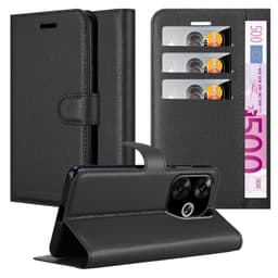 Xiaomi Poco F6 Suojakuori Lompakkokotelo (Musta)