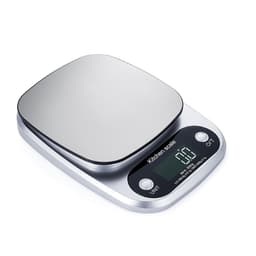 5KG/0.1G Digital Kjøkkenvekt - Sølv ABS + Rustfritt Stål