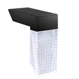 2 Pack LED Solar Trinlys Vandtætte udendørs trappelys Sort 1