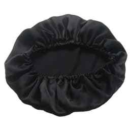 Silkkinen unimyssy pitkille hiuksille - hengittävä silkkinen hiusmyssy Musta