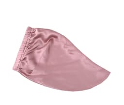 Silkesøvnhue til langt hår, satin sovehætte til kvinder Lyserød