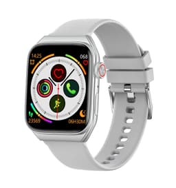 Harmaa monitoiminen älykello Bluetooth-puheluilla ja terveyden seurannalla