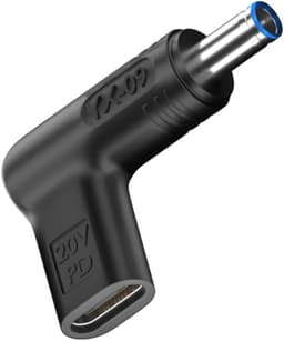 NÖRDIC USB-C – DC 4.5x3.0mm -sovitin 100W 12-20V HP-kannettaville tietokoneille
