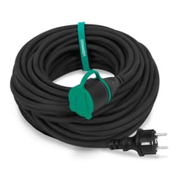 VONROC Forlængerledning | PRO | 25 Meter Neoprenkabel | IP44 Udendørs Brug | 100% Kobber | Slidstærk & Fleksibel | Inkl. Kabelbinder
