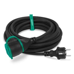 VONROC Forlængerledning | PRO | 10 Meter Neoprenkabel | IP44 Udendørs Brug | 100% Kobber | Slidstærk & Fleksibel | Inkl. Kabelbinder