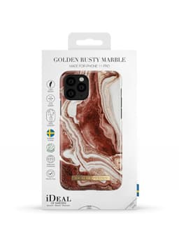 Printed Case iPhone 11 Pro / XS / X GGolden Rusty Marble