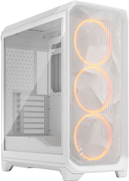 Fractal Design Meshify 3 RGB PC-chassi (vitt/genomskinligt)