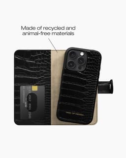 Magnet Wallet+ MagSafe iPhone 17 Pro Max Black Croco