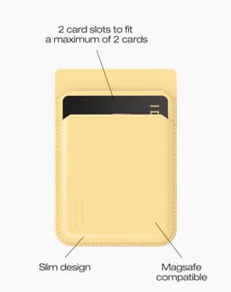 Magnetic Card Holder MagSafe Soft Lemon