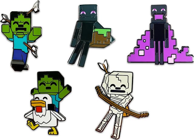 YouTooz Minecraft Mob pin-set (5 st) - Elgiganten