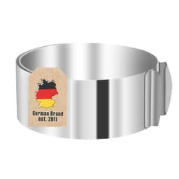 Tårtformig Tårtring i rostfritt stål justerbar (Silver)