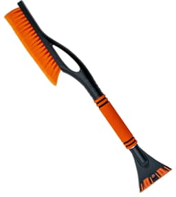 2-i-1 isskraber snebørste (orange - sort)