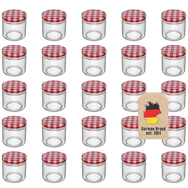 25x Konserveringsglas 150 ml Små glas til marmelade