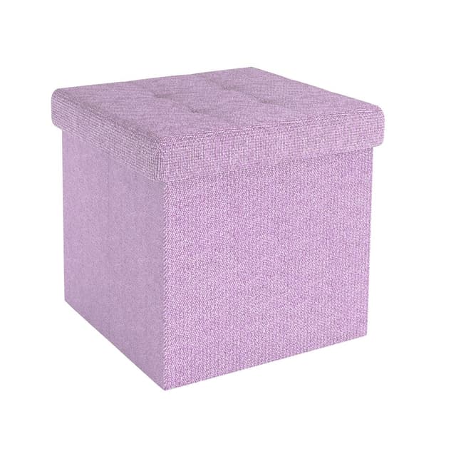 Foldbar Skammel 30x30x30 cm Taburet (pink)