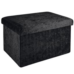 Taitettava Jakkara Penkki 49x30x30cm (musta)