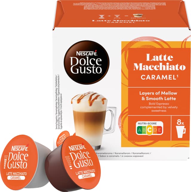 NESCAFÉ Dolce Gusto Latte Macchiato Caramel kaffekapslar (16 st)