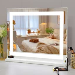 VANITII Hollywood meikkipeili LED valonauhalla Metallinen 58x46 cm