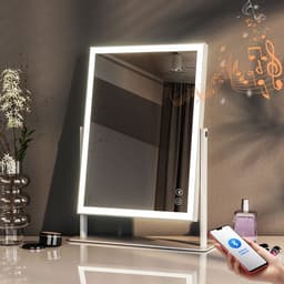VANITII LED meikkipeili valo Bluetooth Metallinen Valkoinen 30x41 cm