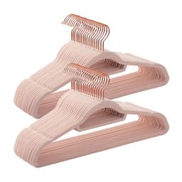 Henger med fløyel 50-pakning - Rosa