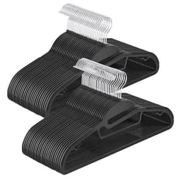 Plastkleshengere 50-pk - Svart