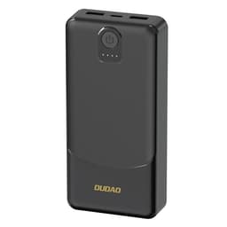 Dudao Powerbank 20000mAh 10W, jossa on 2XUSB ja lataus USB-C:n kautta - Svart