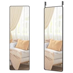 Helkroppsspegel med rundade hörn för vägg eller dörr