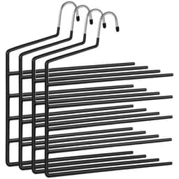 Galgar för byxor 4-pack - Svart