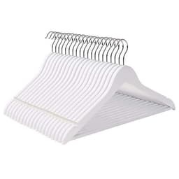Massiivipuiset ripustimet 20-pack - Valkoinen