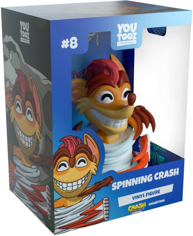 YouTooz Crash Bandicoot action figure (Spinning Crash)