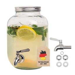 Drikkevaredispenser 4 L med hane Glasbeholder