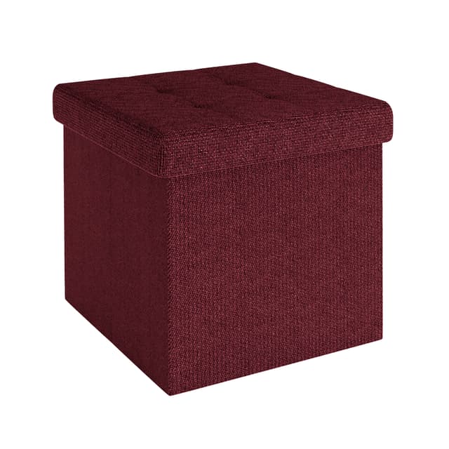 Folde Skammel 30x30x30 cm Taburet (rød)