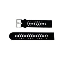 Silikoninen kellon ranneke Garmin Venu 2 Plus & Garmin 245, Samsung Galaxy, Huawei Watch Musta + harmaa