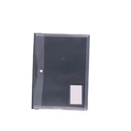 Set med 5 genomskinliga pärmar med snäppförslutning