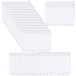 PVC-6-rengaskansio vetoketjulla - A5 25 kpl pakkaus