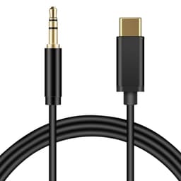 TYPE-C TIL 3.5MM AUDIOKABEL: FOR MOBIL, BIL, HEADSET & BLUETOOTH - 1M/2M